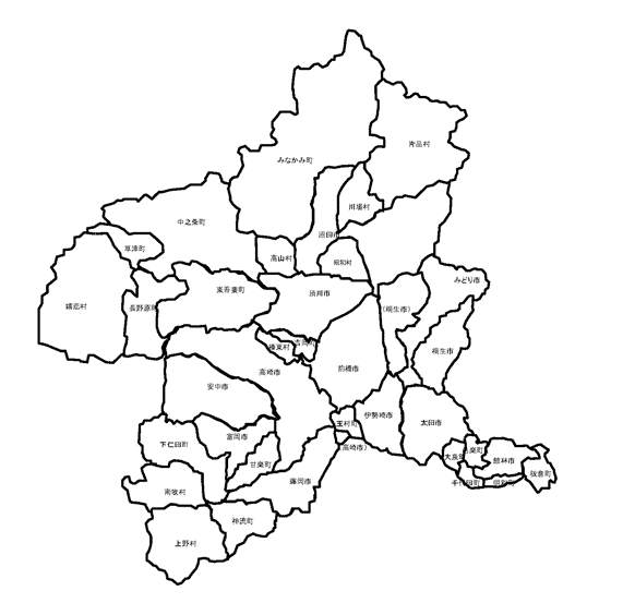 群馬県で外構工事をするのに必要な地図