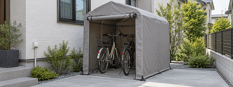 自宅の自転車置き場とは？種類からかかる費用まで詳しく解説